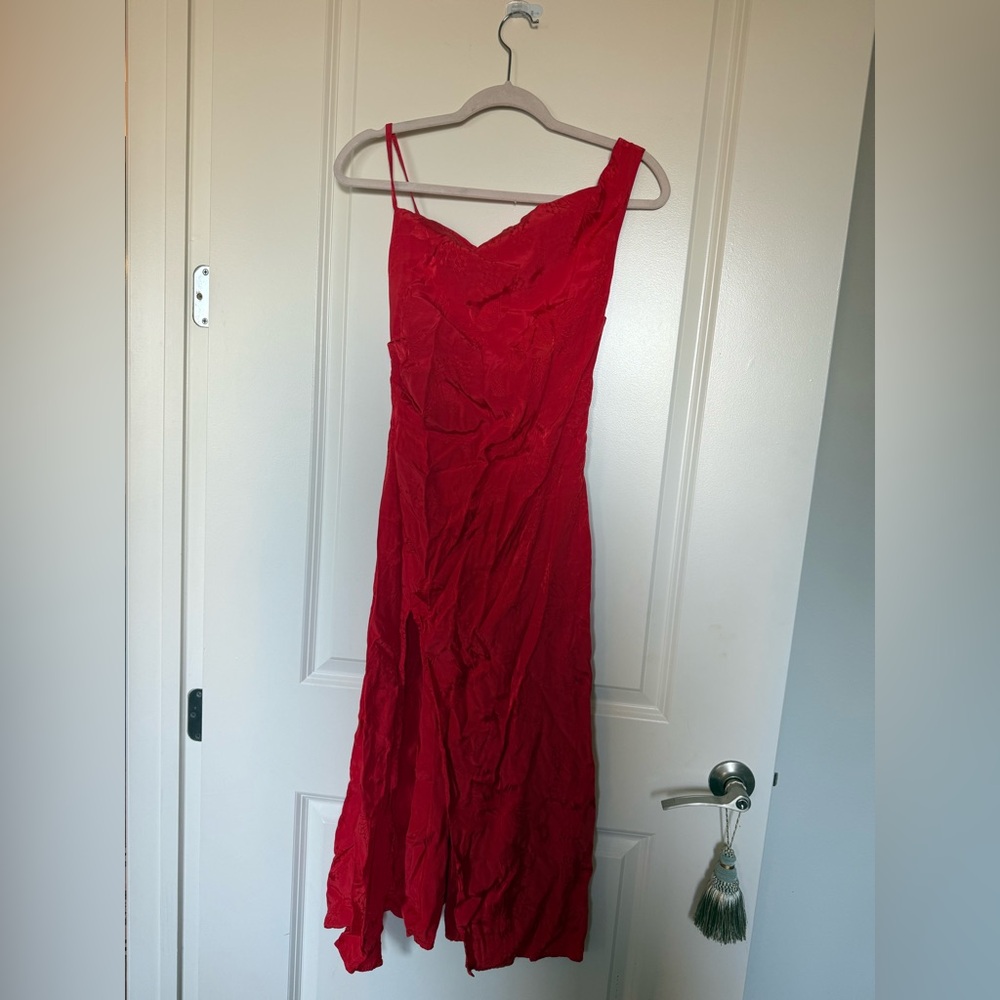 For Love & Lemons Ilana Midi Dress in Red / Size S - Picture 4 of 6